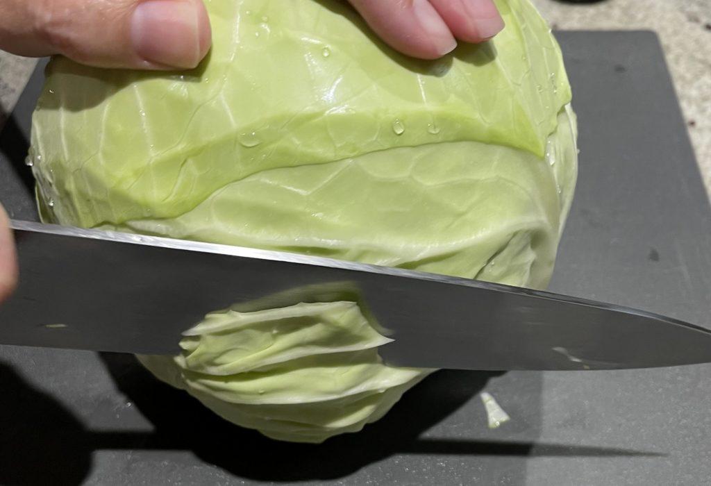 cut a cabbage