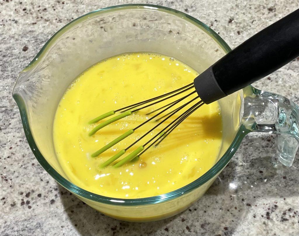 whisked eggs