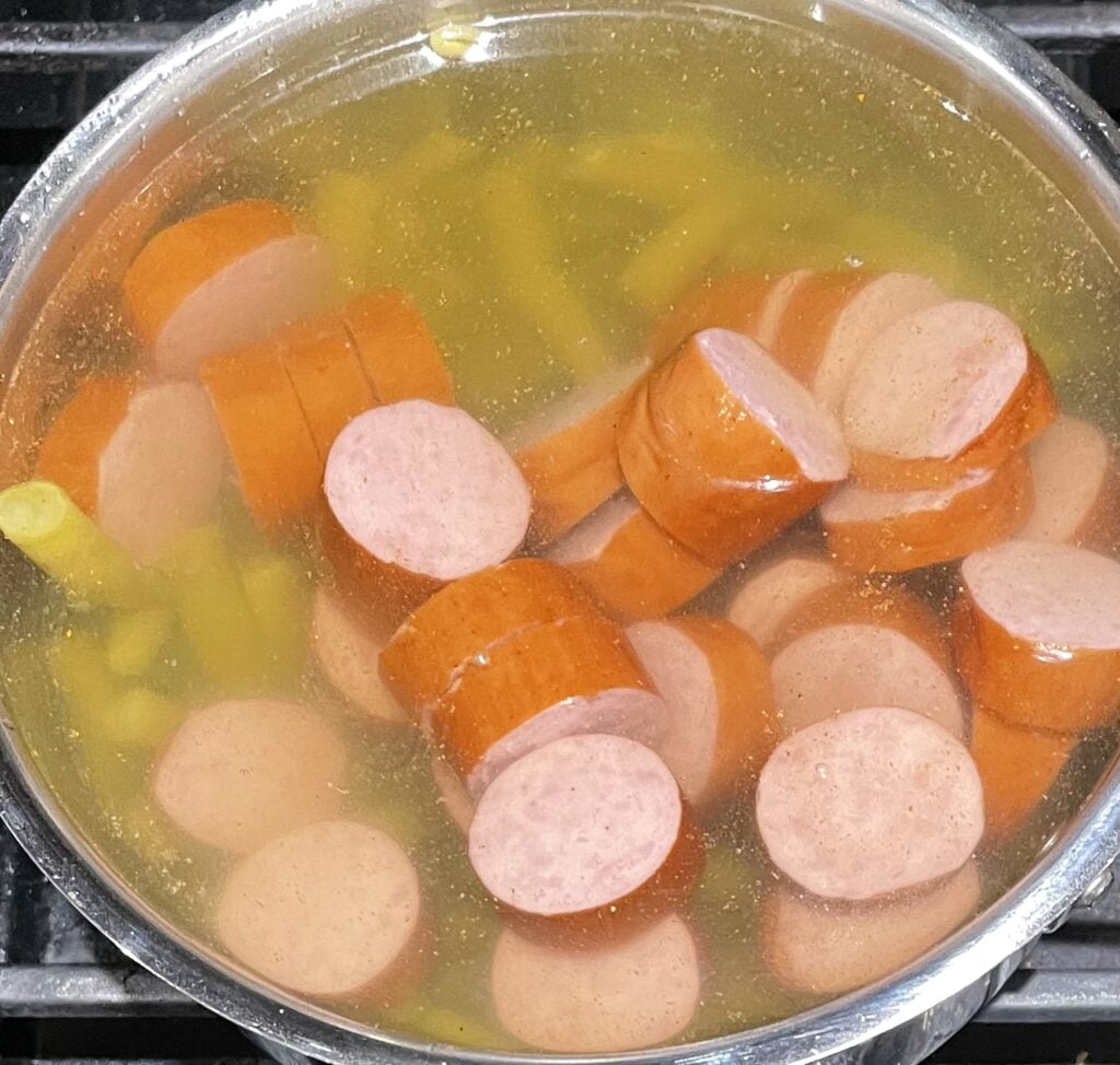 add sausage