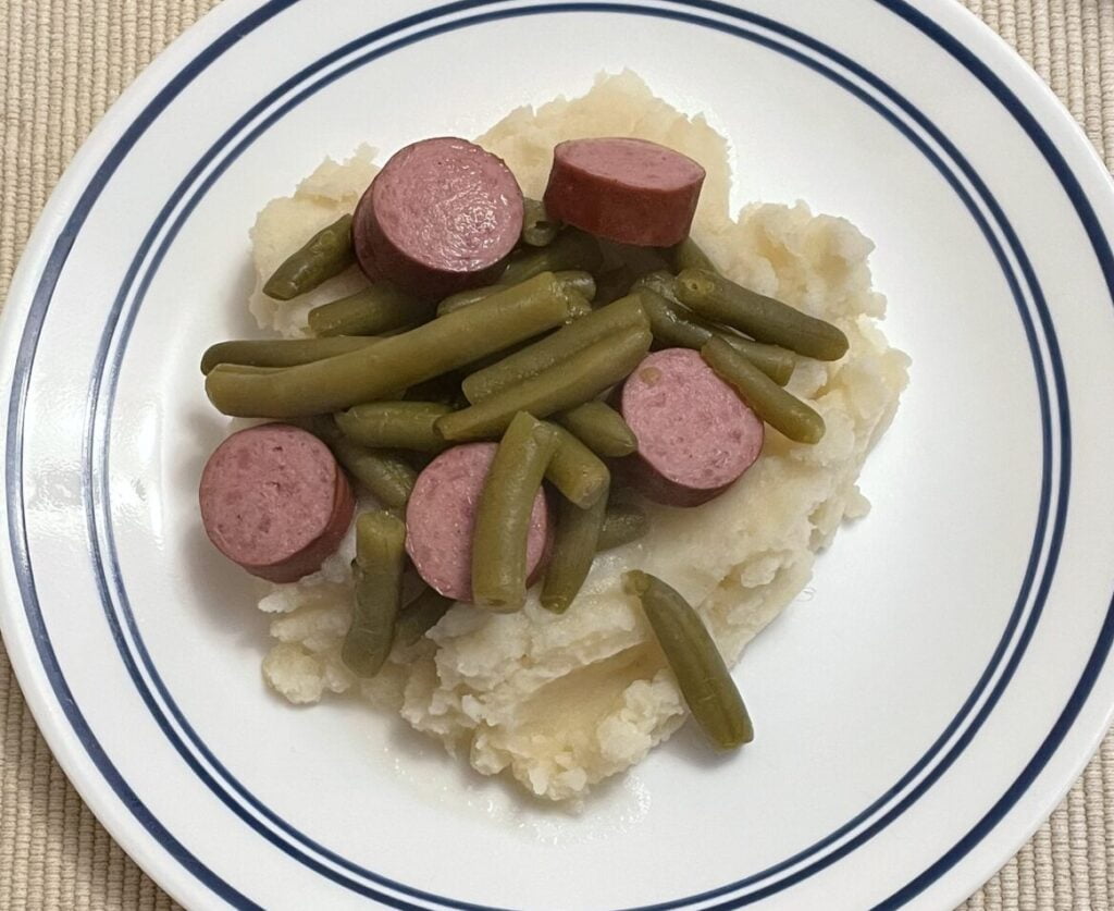 sausage and green beans