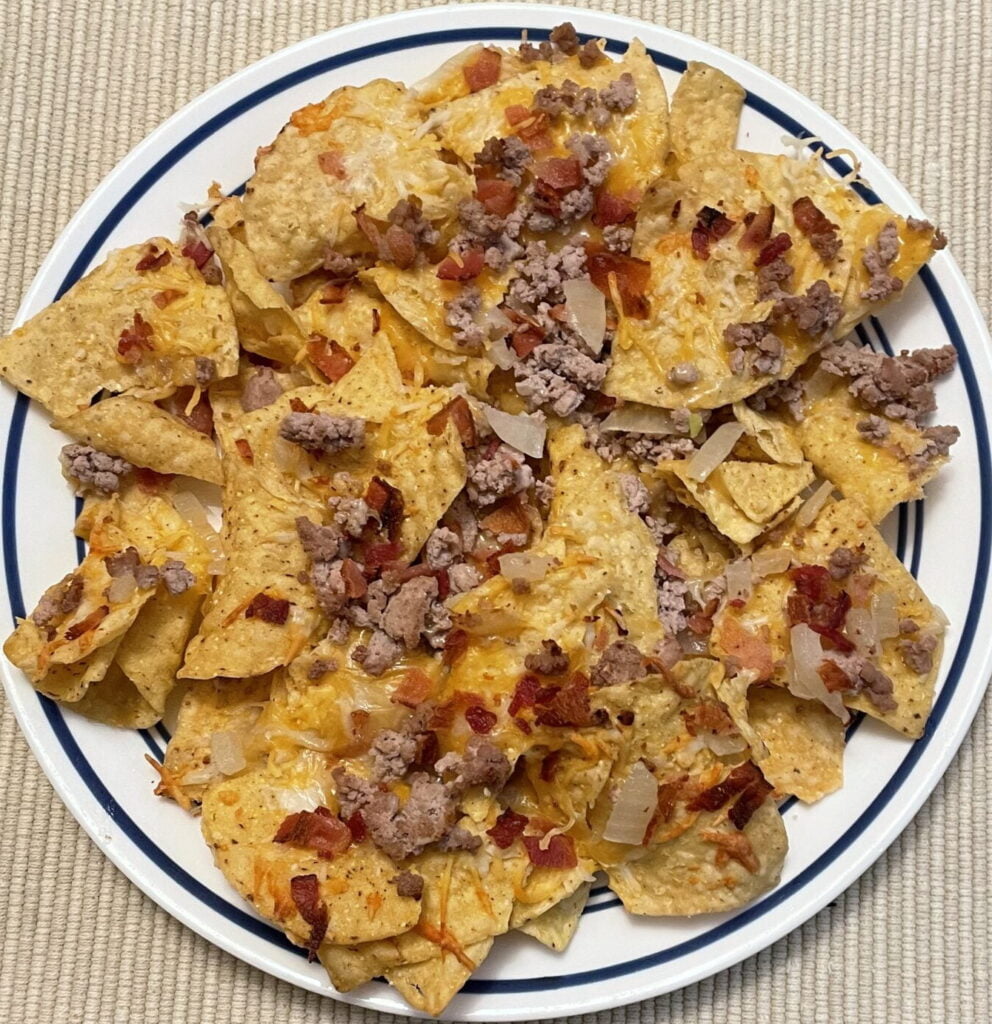 Nachos on a plate