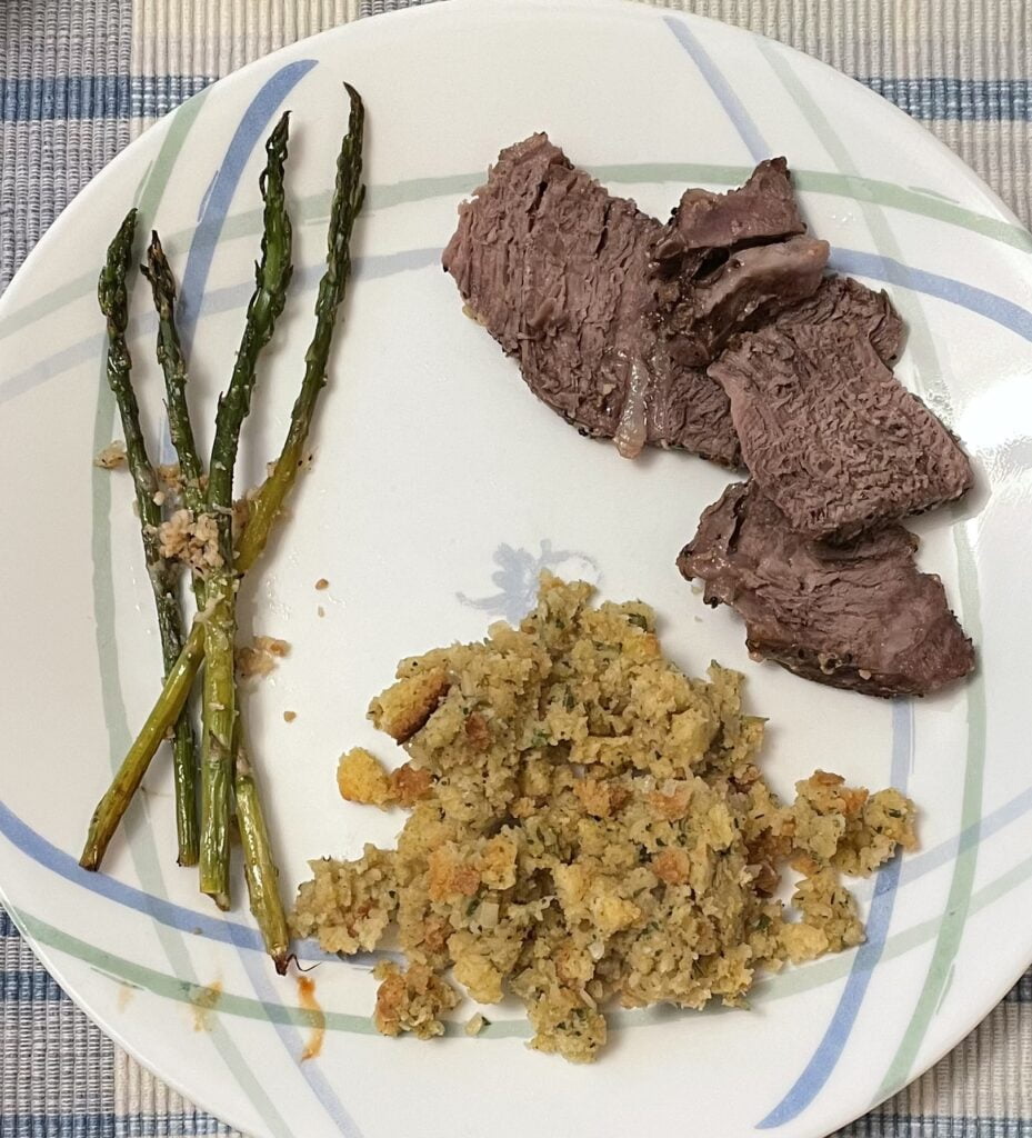 prime rib with stuffing