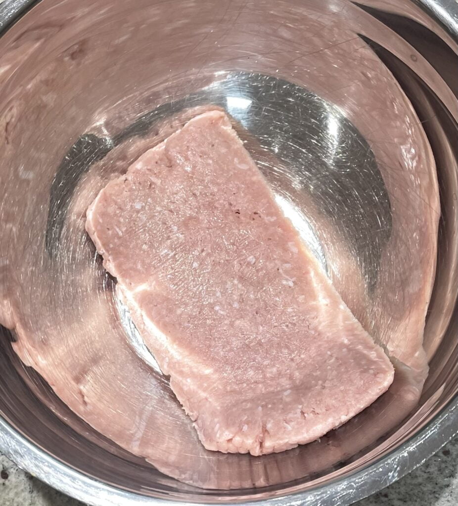 meat in a bowl