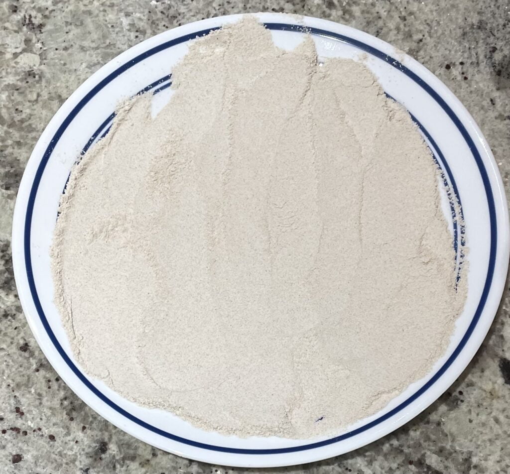 plate of flour