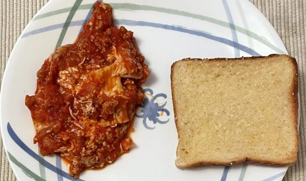 ziti and garlic bread ziti and garlic bread