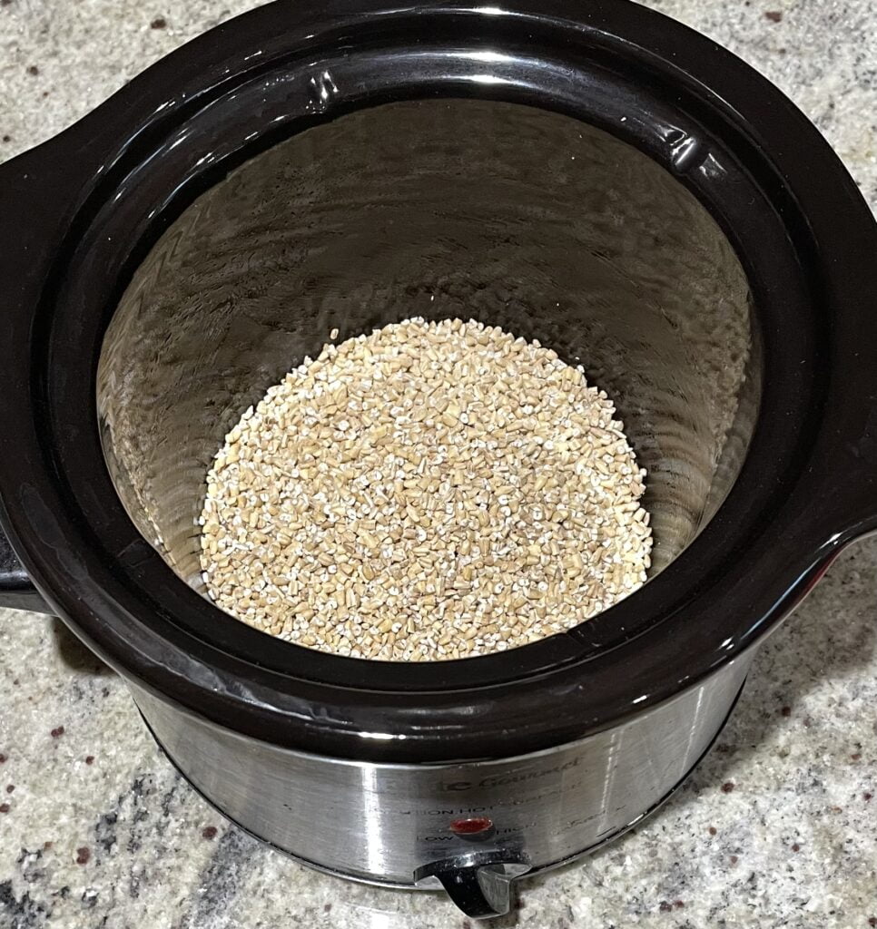 Oatmeal in cooker