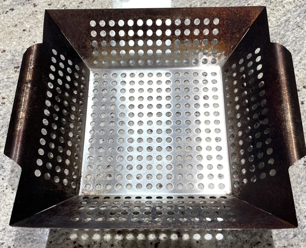 perforated grill pan