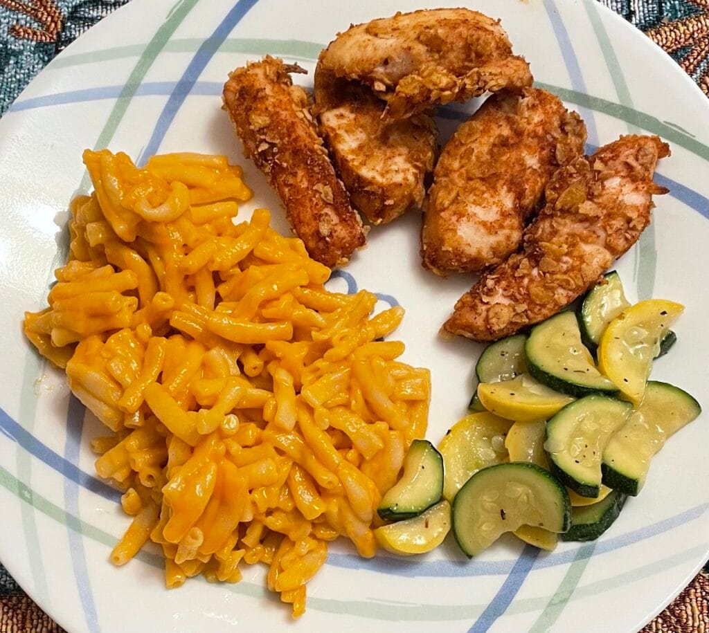 Sautéed Squash with chicken