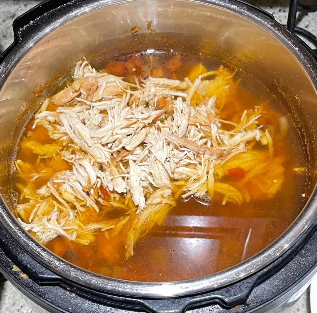 shredded chicken