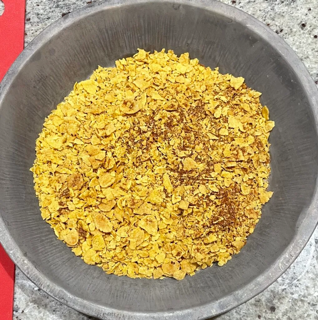 flakes in a dish flakes in a dish