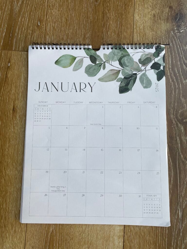 2025-2026 Wall Calendar - Runs from January 2025 Until July 2026 - The Perfect Modern Greenery Calendar Planner for Easy Organizing