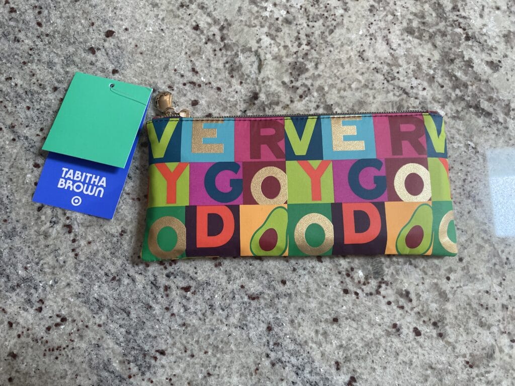 Very Good Zippered Pouch with Avocado Pull - Tabitha Brown