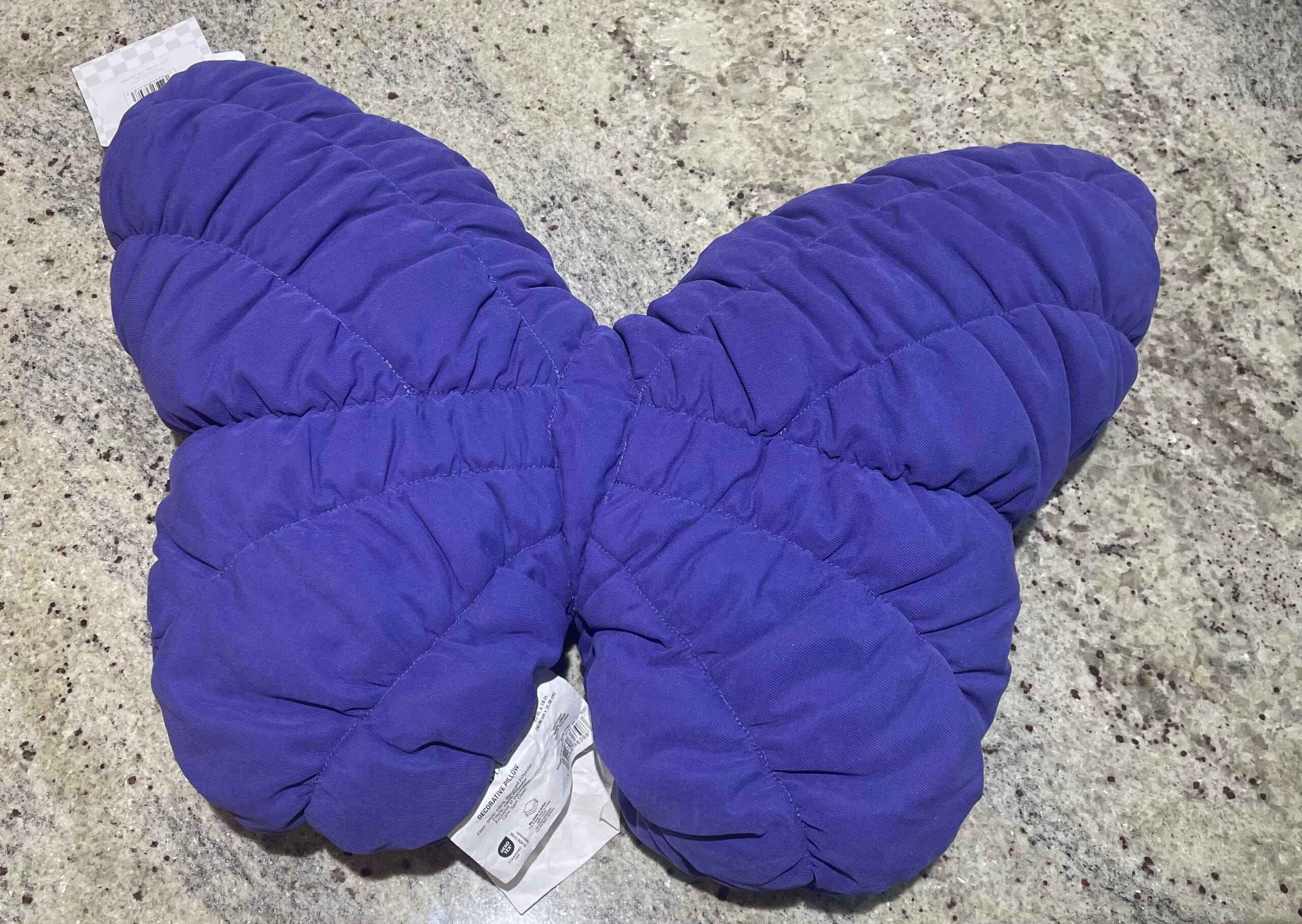 Prism Puffy Butterfly Decorative Pillow