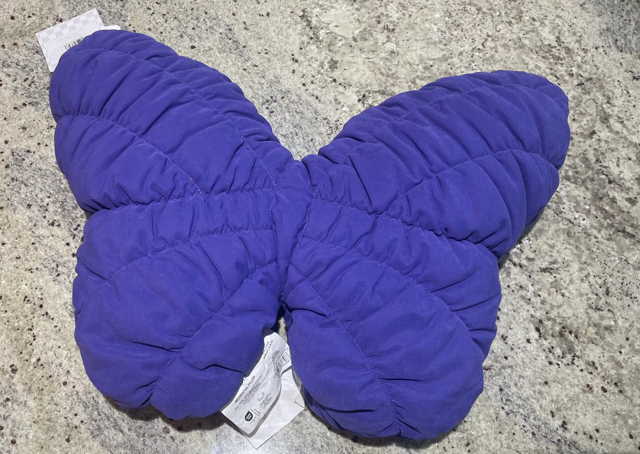 Prism Puffy Butterfly Decorative Pillow