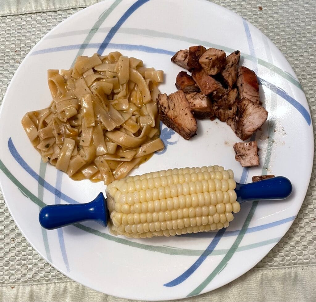 Corn with dinner Corn with dinner
