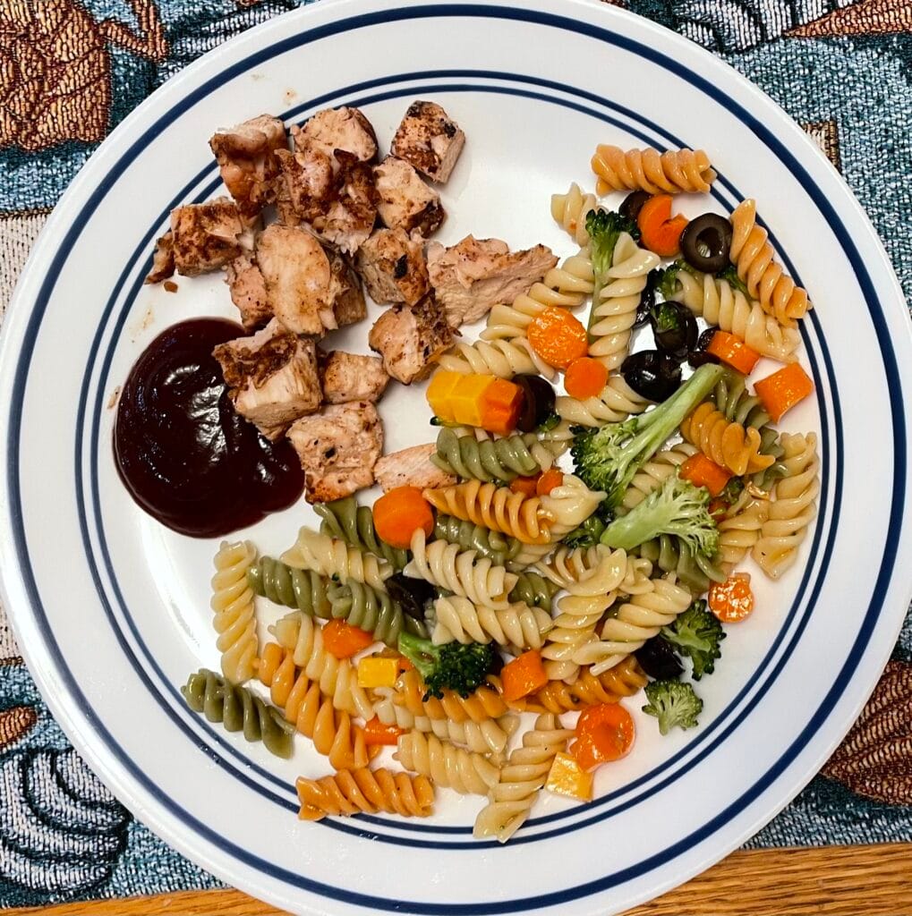 pasta and chicken pasta and chicken